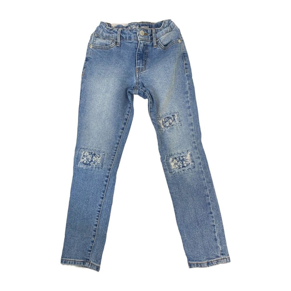 Cat & Jack Jeans /Jeggings Size 10 Plus Super Stretch Patch WP592